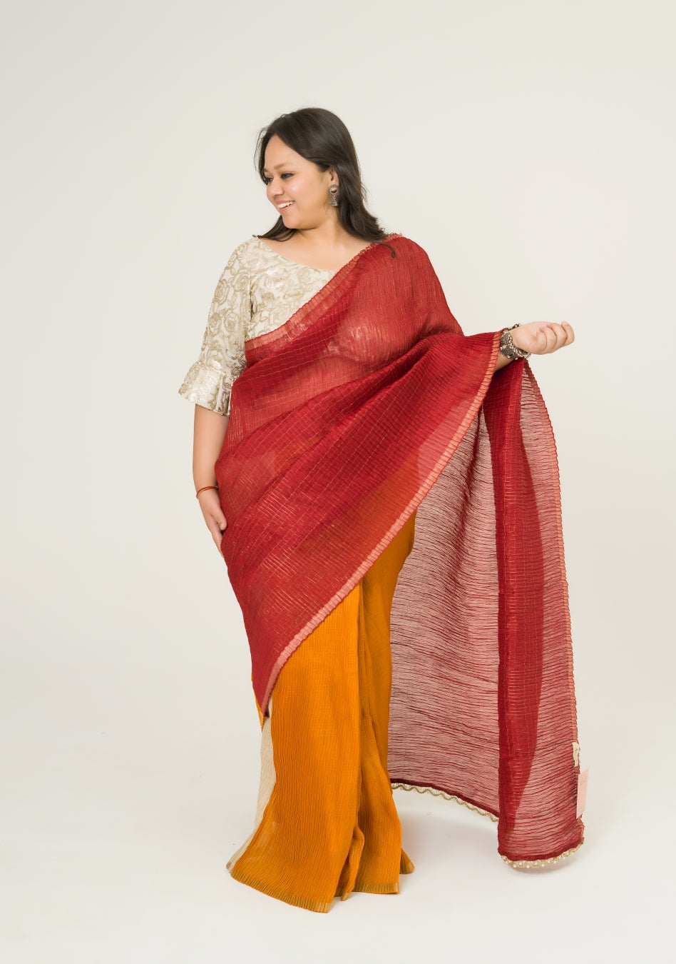 Taraana Crush Chanderi Saree