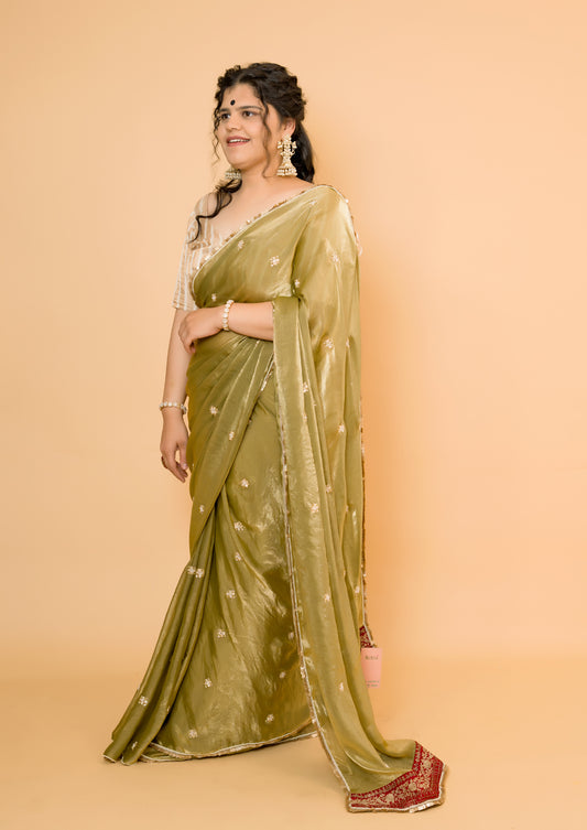 Utsav Glass Tissue Saree