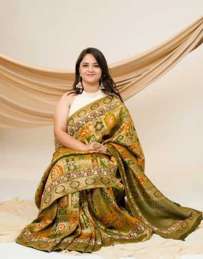 Jodha Banarasi Silk Saree